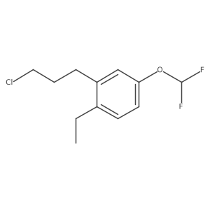 1-(3-Chloropropyl)-5-(difluoromethoxy)-2-ethylbenzene结构式