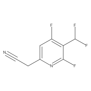 2-(5-(Difluoromethyl)-4,6-difluoropyridin-2-yl)acetonitrile结构式