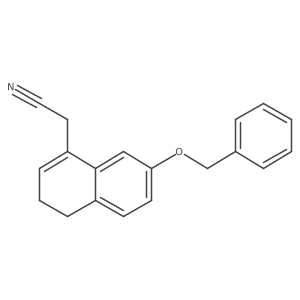 2-(7-Phenylmethoxy-3,4-dihydronaphthalen-1-yl)acetonitrile结构式