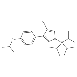 3-Bromo-4-(4-isopropoxyphenyl)-1-(triisopropylsilyl)-1h-pyrrole结构式