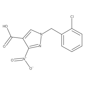 1-(2-chlorobenzyl)-3-nitro-1H-pyrazole-4-carboxylic acid Structure