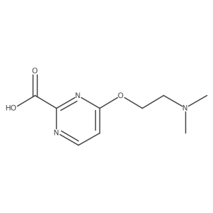 4-[2-(Dimethylamino)ethoxy]pyrimidine-2-carboxylic acid Structure