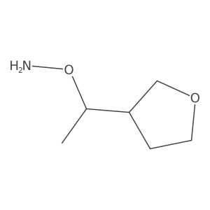 O-[1-(oxolan-3-yl)ethyl]hydroxylamine结构式