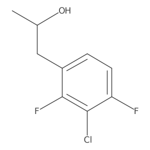 1-(3-Chloro-2,4-difluorophenyl)propan-2-ol结构式