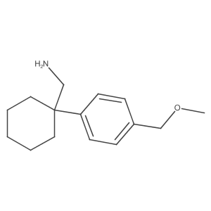 {1-[4-(Methoxymethyl)phenyl]cyclohexyl}methanamine Structure