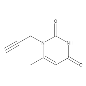 6-Methyl-1-(prop-2-yn-1-yl)-1,2,3,4-tetrahydropyrimidine-2,4-dione结构式