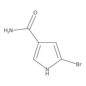 5-Bromo-1H-pyrrole-3-carboxamide Structure