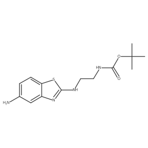tert-Butyl (2-((5-aminobenzo[d]thiazol-2-yl)amino)ethyl)carbamate Structure