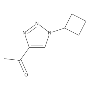 1-(1-cyclobutyl-1H-1,2,3-triazol-4-yl)ethan-1-one Structure