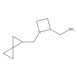 [1-({Spiro[2.2]pentan-1-yl}methyl)azetidin-2-yl]methanamine Structure