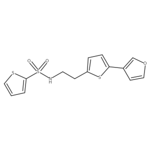 N-(2-(5-(furan-3-yl)thiophen-2-yl)ethyl)thiophene-2-sulfonamide Structure
