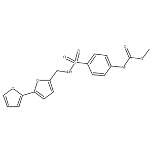 methyl (4-(N-([2,2'-bifuran]-5-ylmethyl)sulfamoyl)phenyl)carbamate Structure
