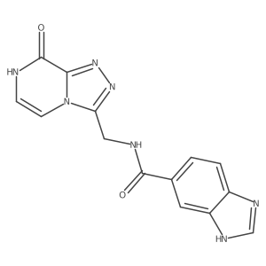N-((8-hydroxy-[1,2,4]triazolo[4,3-a]pyrazin-3-yl)methyl)-1H-benzo[d]imidazole-5-carboxamide Structure