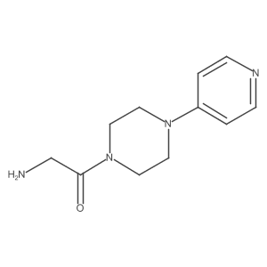 2-Amino-1-(4-(pyridin-4-yl)piperazin-1-yl)ethan-1-one结构式