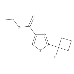 Ethyl 2-(1-fluorocyclobutyl)thiazole-4-carboxylate Structure