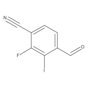 2-Fluoro-4-formyl-3-iodobenzonitrile Structure