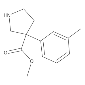 Methyl 3-(3-methylphenyl)pyrrolidine-3-carboxylate Structure