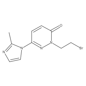 2-(2-bromoethyl)-6-(2-methyl-1H-imidazol-1-yl)-2,3-dihydropyridazin-3-one Structure