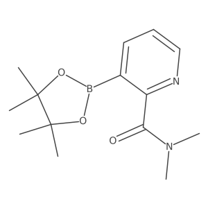 N,N-Dimethyl-3-(4,4,5,5-tetramethyl-1,3,2-dioxaborolan-2-YL)picolinamide结构式