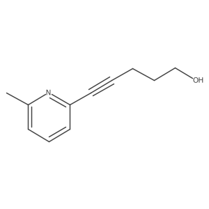 5-(6-Methylpyridin-2-yl)pent-4-yn-1-ol结构式