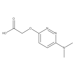 2-((6-(Dimethylamino)pyridazin-3-yl)oxy)acetic acid Structure