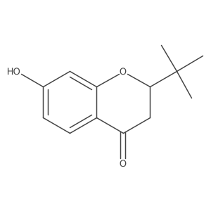 2-tert-butyl-7-hydroxy-3,4-dihydro-2H-1-benzopyran-4-one结构式