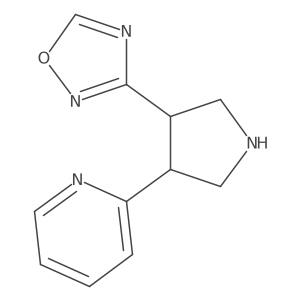 3-(4-(Pyridin-2-yl)pyrrolidin-3-yl)-1,2,4-oxadiazole Structure