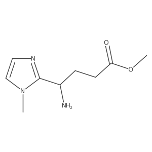methyl 4-amino-4-(1-methyl-1H-imidazol-2-yl)butanoate Structure