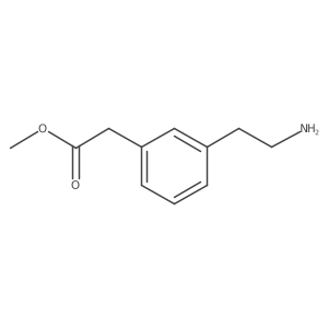 Methyl 2-[3-(2-aminoethyl)phenyl]acetate结构式