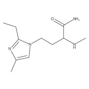 4-(2-ethyl-4-methyl-1H-imidazol-1-yl)-2-(methylamino)butanamide结构式