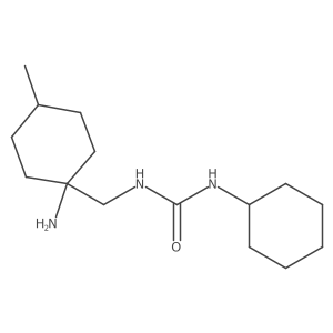 3-[(1-Amino-4-methylcyclohexyl)methyl]-1-cyclohexylurea结构式