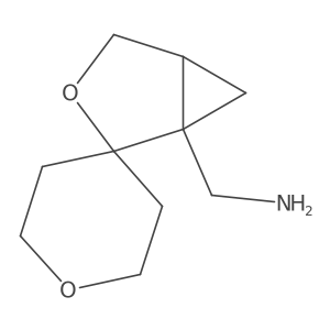 rac-[(1R,5S)-3-oxaspiro[bicyclo[3.1.0]hexane-2,4'-oxane]-1-yl]methanamine Structure