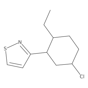 3-(5-Chloro-2-ethylcyclohexyl)-1,2-thiazole结构式