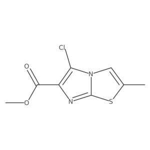 Methyl 5-chloro-2-methylimidazo[2,1-b][1,3]thiazole-6-carboxylate Structure