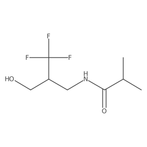 N-[3-hydroxy-2-(trifluoromethyl)propyl]-2-methylpropanamide结构式