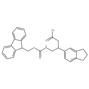 3-(2,3-dihydro-1-benzofuran-5-yl)-4-({[(9H-fluoren-9-yl)methoxy]carbonyl}amino)butanoic acid结构式