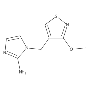 1-[(3-methoxy-1,2-thiazol-4-yl)methyl]-1H-imidazol-2-amine Structure