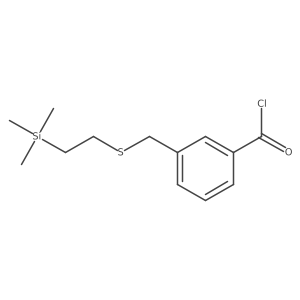 3-({[2-(Trimethylsilyl)ethyl]sulfanyl}methyl)benzoyl chloride Structure