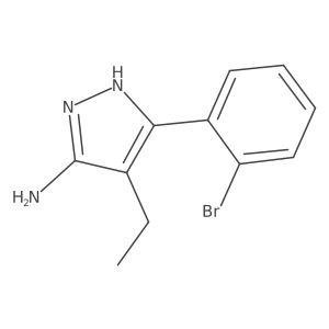 3-(2-Bromophenyl)-4-ethyl-1h-pyrazol-5-amine Structure