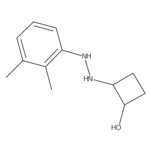 trans-2-[2-(2,3-Dimethylphenyl)hydrazin-1-yl]cyclobutan-1-ol结构式