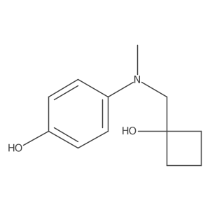 4-{[(1-Hydroxycyclobutyl)methyl](methyl)amino}phenol Structure