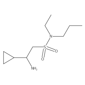 2-amino-2-cyclopropyl-N-ethyl-N-propylethane-1-sulfonamide Structure