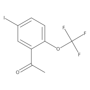 5'-Iodo-2'-(trifluoromethoxy)acetophenone结构式