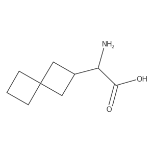 (2R)-2-amino-2-{spiro[3.3]heptan-2-yl}acetic acid结构式