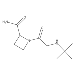 1-[2-(Tert-butylamino)acetyl]azetidine-2-carboxamide结构式