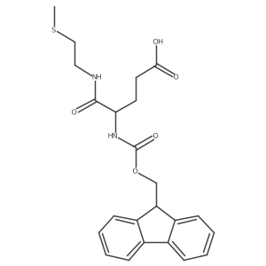 4-({[(9H-fluoren-9-yl)methoxy]carbonyl}amino)-4-{[2-(methylsulfanyl)ethyl]carbamoyl}butanoic acid Structure