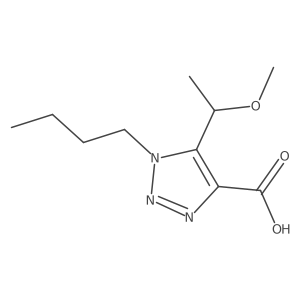 1-butyl-5-(1-methoxyethyl)-1H-1,2,3-triazole-4-carboxylic acid结构式