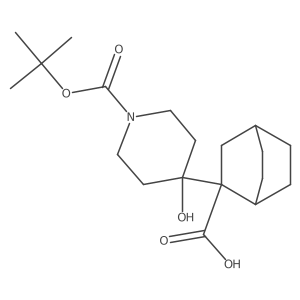 2-{1-[(Tert-butoxy)carbonyl]-4-hydroxypiperidin-4-yl}bicyclo[2.2.2]octane-2-carboxylic acid Structure