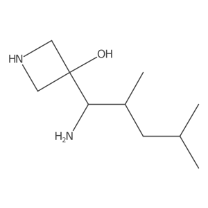 3-(1-Amino-2,4-dimethylpentyl)azetidin-3-ol结构式