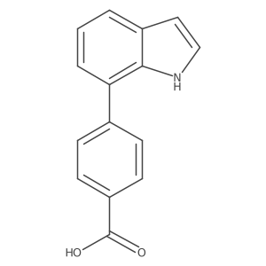 4-(1H-indol-7-yl)benzoic acid Structure